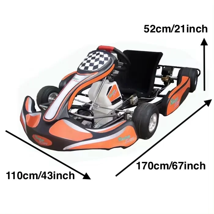 High Speed Chain Driven Gas Powered Go Karts Racing Petrol Go Kart