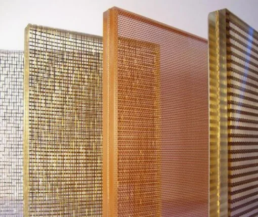 Металлическое Сетчатое ламинированное стекло Togen для украшения интерьера