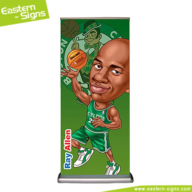 Сверните вверх стойку знамени с каплевидной база и 2 стороны