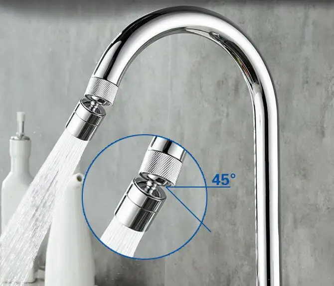 silver color Faucet booster sprinkler tap water splashproof filter kitchen water filter nozzle