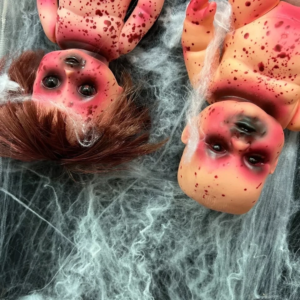 Halloween Horror latex Zombie Doll for Christmas Ramadan Party Decorations and Child Costume Haunted House Props customized