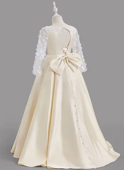 Party Frock 16 Birthday Flower Girl Dress Wedding Kid for Teenage Large