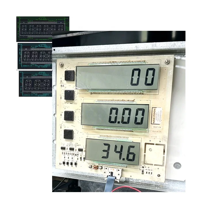 Original Wayne LCD Display 30pin 34pin 40pin 50pin 70pin LCD glass screen For Gilbarco Wayne Tatsuno Fuel Dispenser