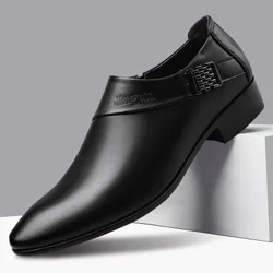 A010 Big size Mens Luxury Wedding Shoes Leather Elegant Business Mens Dress leader Shoes for Men 2021