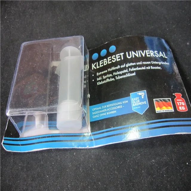 Custom heat seal double blister with  adhesive  paper  card