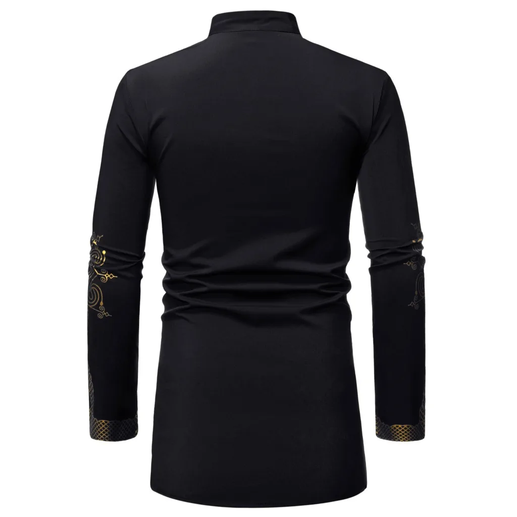  MXCHAN SJH11046 Mid-Length Shirt with Golden