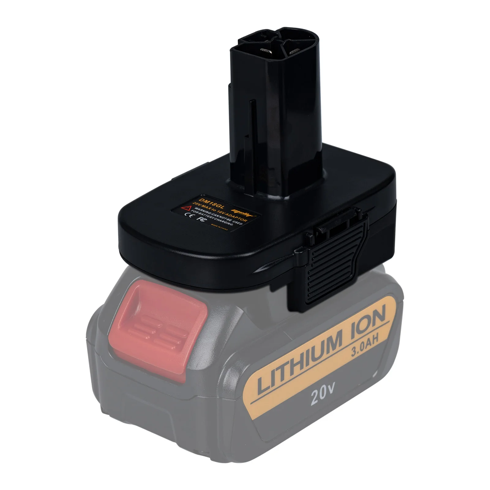 DM18GL Battery Adapter for Milwaukee 18V and for DeWalt 18V Lithium Battery Convert to only for Craftsman 19.2 Volt Battery