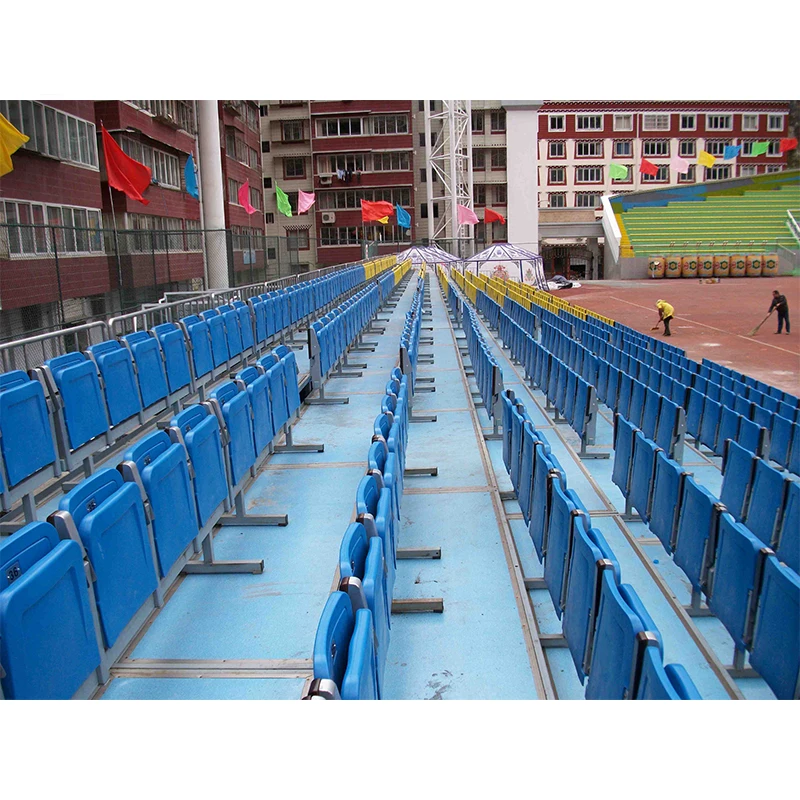 JY-716 factory price sports stadium seating aluminium bleacher sport bench seating plastic seat gym chair