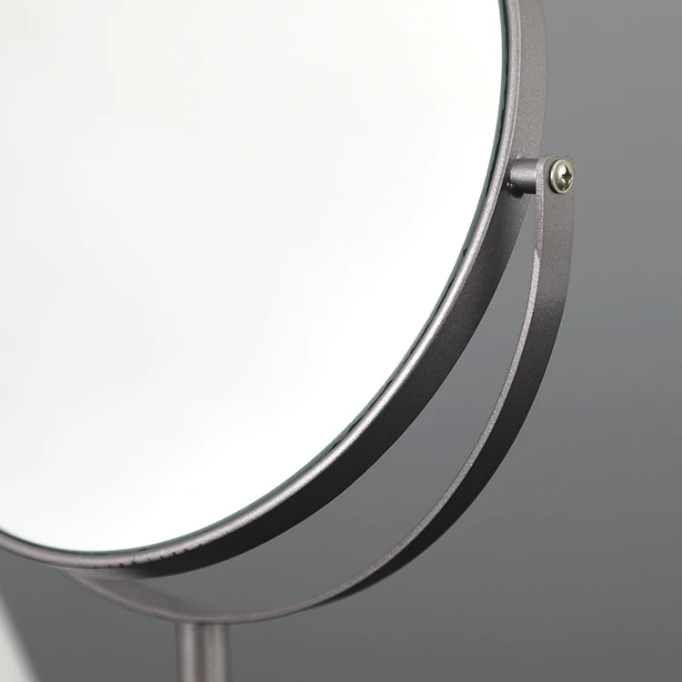 Customization minimalisitc home indoor tabletop rotatable marble makeup mirror pieces living room