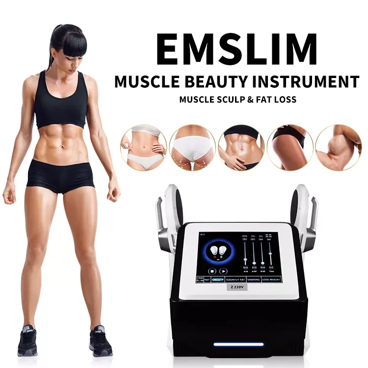 Electromagnetic 2 4 handles RF neo Weight Loss Muscle Fat Sculpting portable body sculpting Machine muscle stimulator
