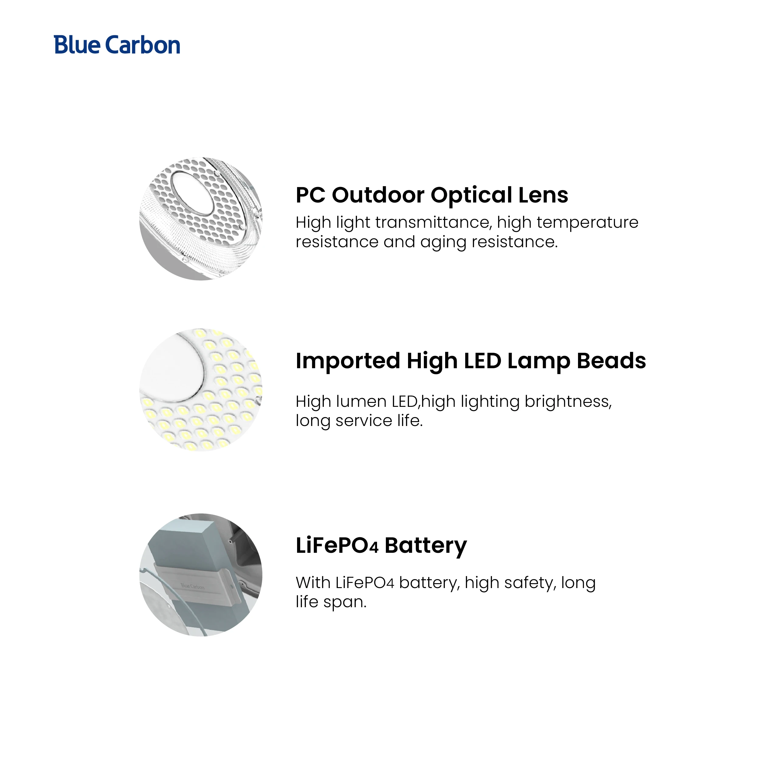 2024 New garden lights solar powered waterproof IP65 street light hot sale wholesale price Cree LED Blue carbon Solar light