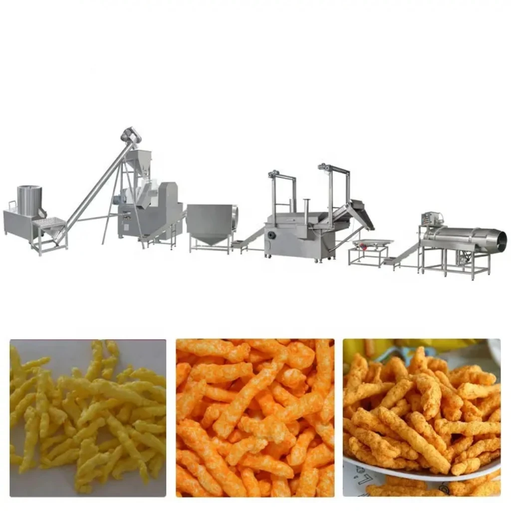 Fully automatic Chinese supplier corn Cheetos production machine Cheetos snack line