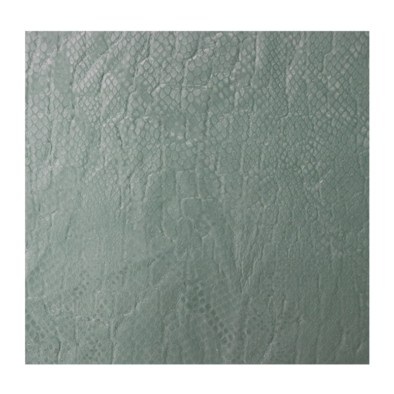 2022 Faux Suede Leather  0.9mm Custom Printed Snake Skin Synthetic Faux Leather Fabric For Shoes