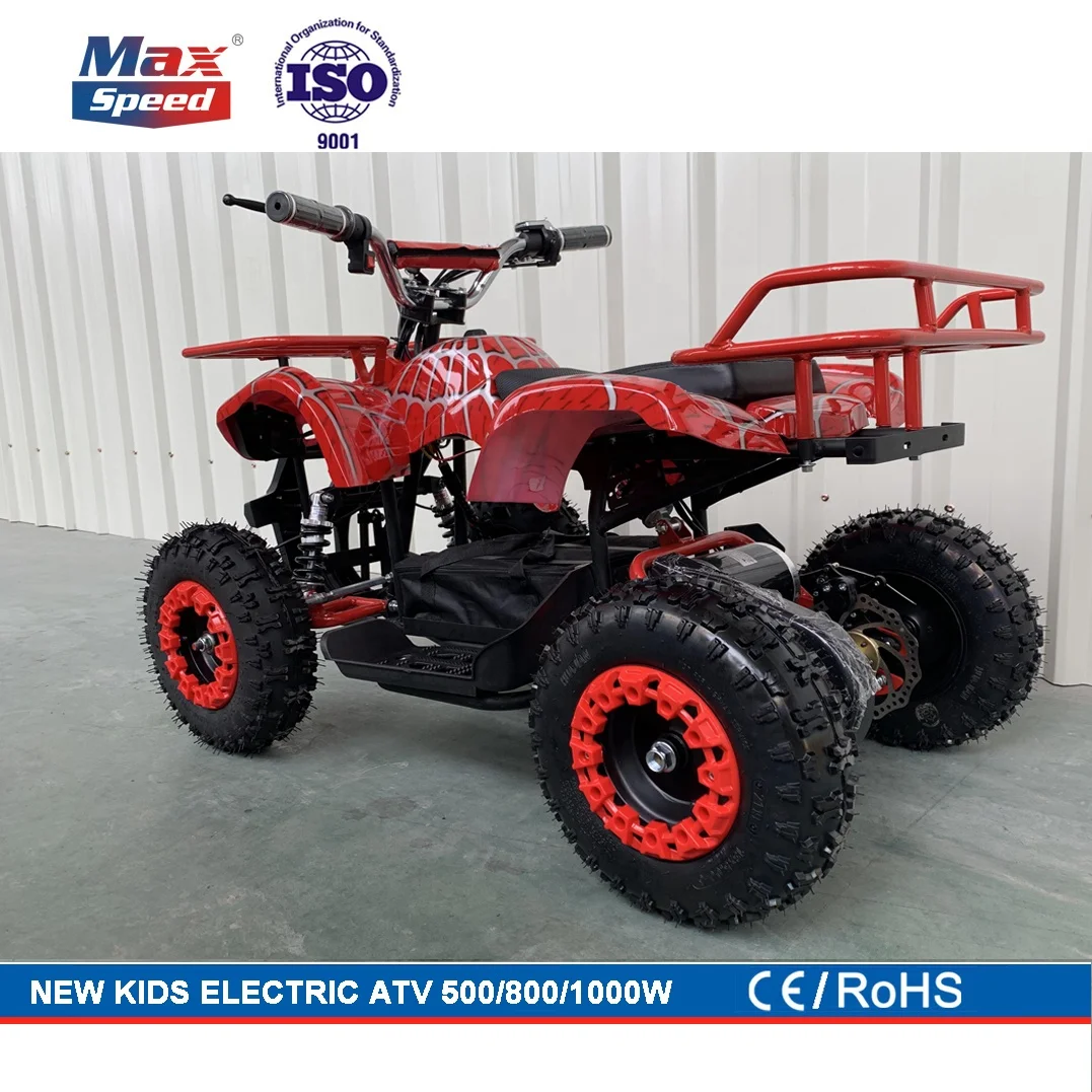 800W 48V Electric atv kids electric atv 4x4 RED COLOR WATER PAINTING europe popular