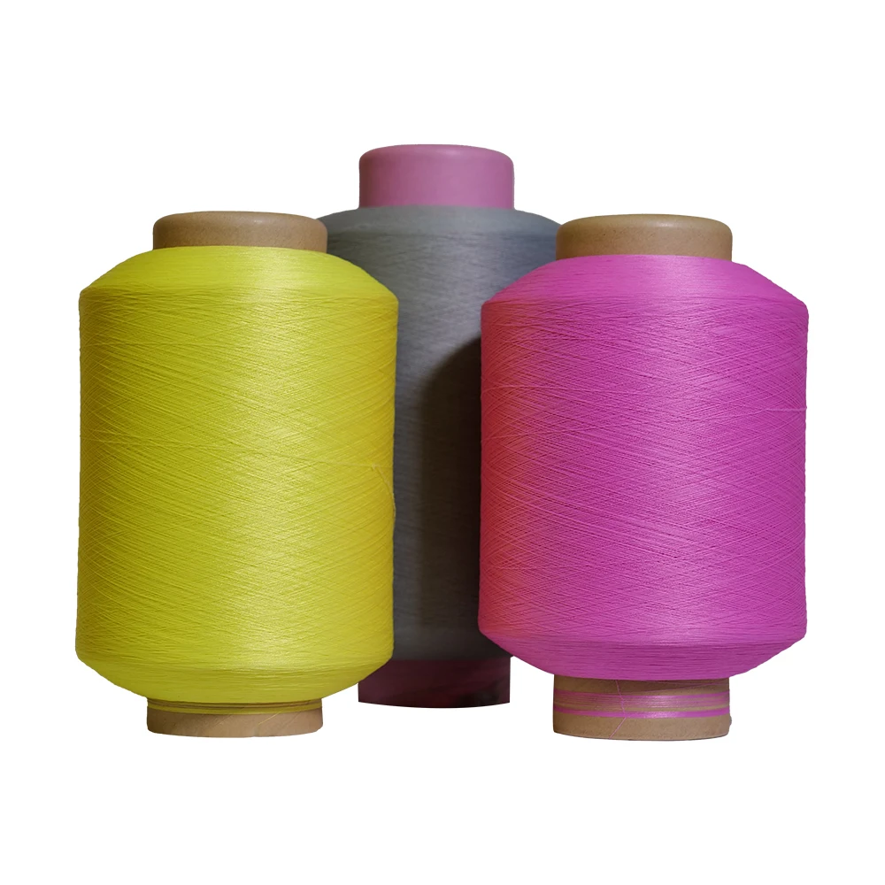 High elasticity dyed color nylon spandex elastic blended covering yarn for knitted fabric