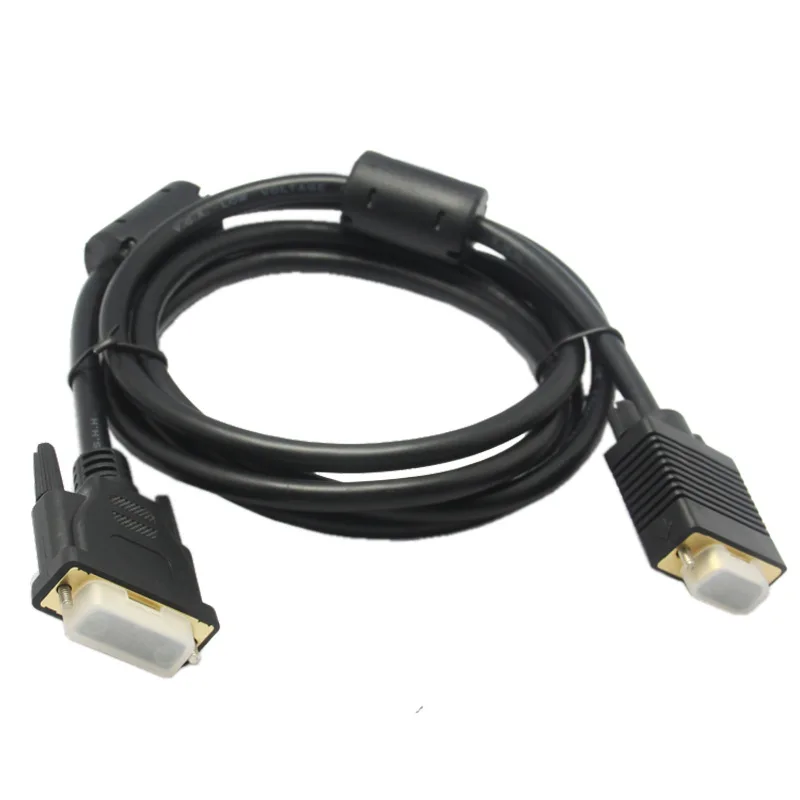 Cheap 24+5  Dvi To 15 Pin Vga Adaptor Cable For Tv Computer Dvd Projector