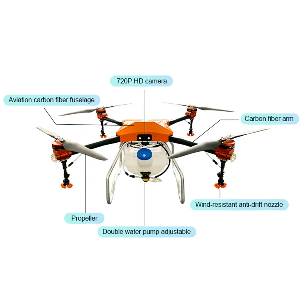 Remote control agricultural machine crop sprayer UAV