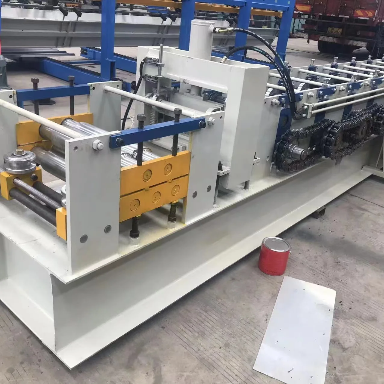 Steel Frame Iron Profile Walk Board Scaffolding Planks Making Roll Forming Machine Production Line