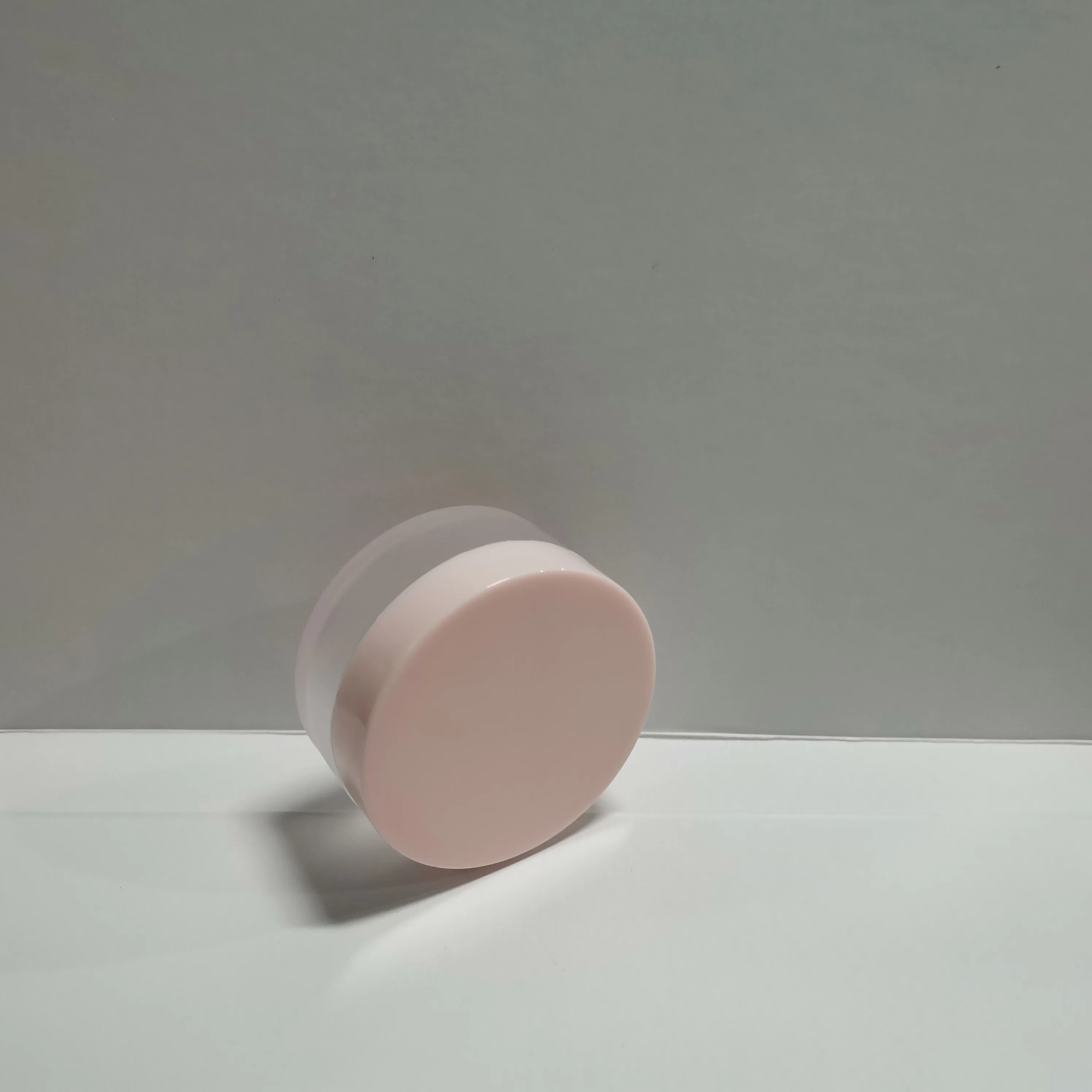 Hot sale  plastic recycled  PCR matte frosted 10 ml Cosmetic Packaging rose gold lid Plastic Face Cream Empty Jar