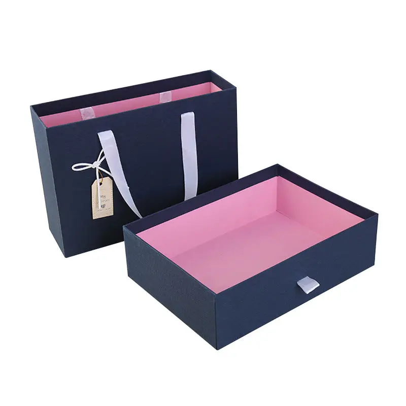 Festive Paper Gift Box Cosmetic Packaging Bag Sustainable Eco Friendly Cosmetic Packaging
