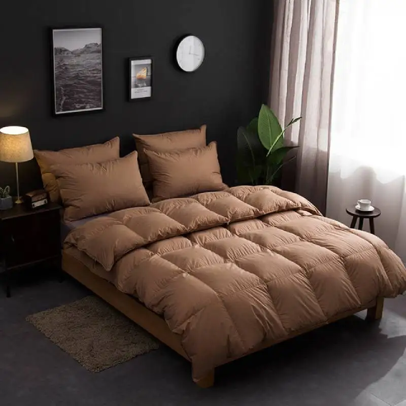 
Four Seasons 100% Cotton 400 Thread Count Down Proof Goose Down Duvet 