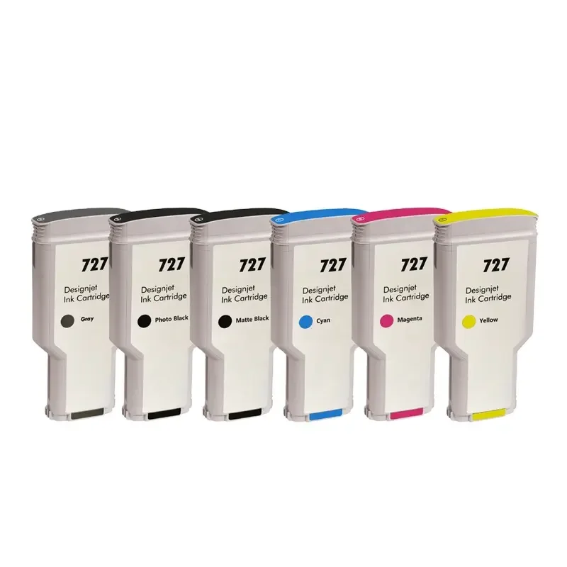 Ink Tank 727 Premium Color Compatible for HP DesignJet T920 T1530 T1500 T2500 T2530 Printer Generic HP727 Cartridge