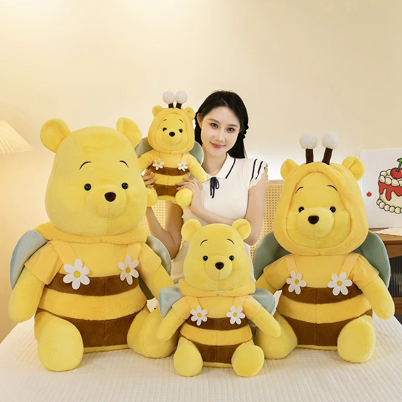 New Cute Bear Bee Stuffed Toy Premium Plush Stuffed Animal Soft Funny Plushie Toy for Kids