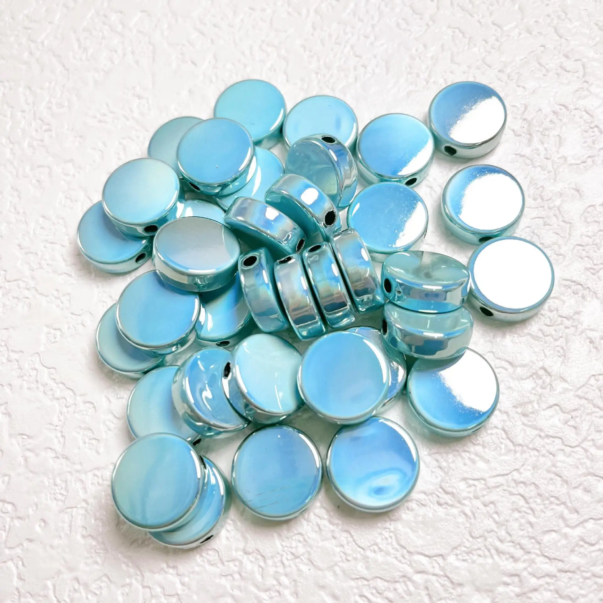 Customized Magic 16mm Bubblegum Wholesale Price Round Beads Acrylic Bezels Resin Cabochons Plastic Beads for Jewelry Making