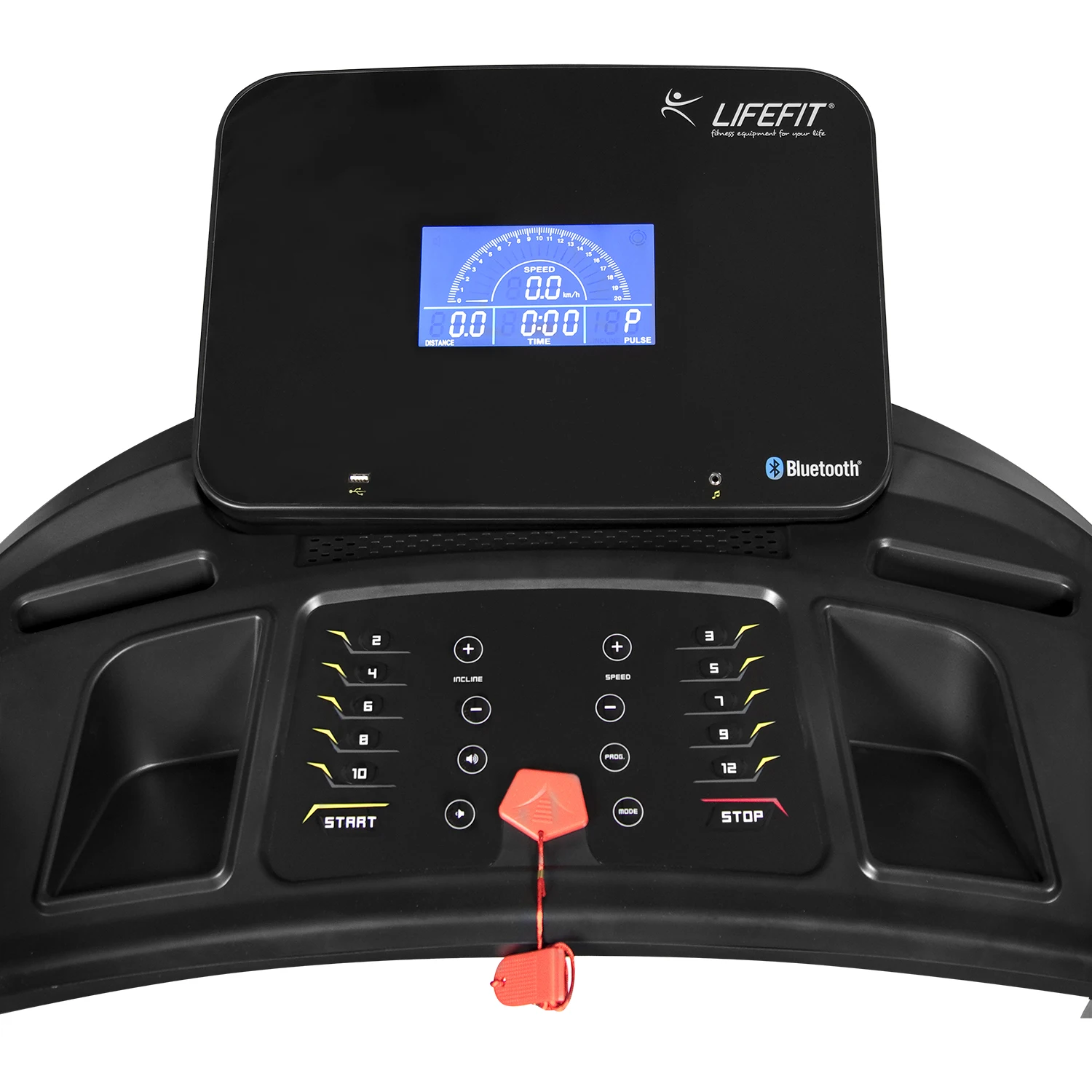 Home Treadmills Running Machine with Adjustable Incline Shock Absorption Digital Monitor Pulse Sensors App Bluetooth Connection