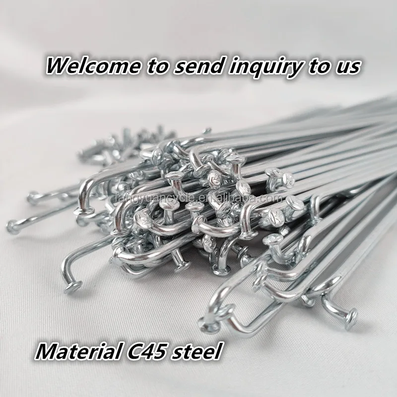 Hot sale 2022 New Design Chinese Factory 14G J bend Stainless spoke ED black color with brass nipple FYS-08A Spokes&Nipples