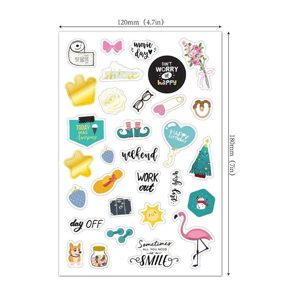 Monthly To Do Stickers Tear Off Sticky Notes Sticker Sets for Planner Agenda 4Sheets/Set