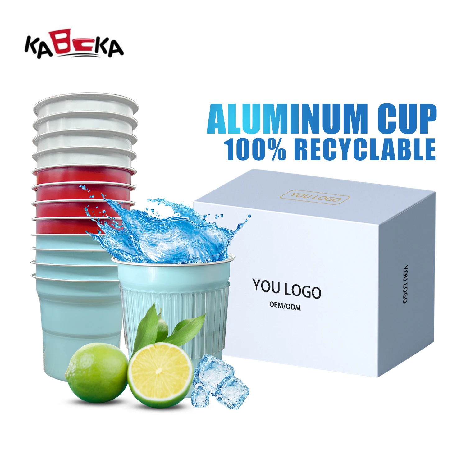 High Quality Promotion Match Party Aluminum Mug Cold Drink Coffee Cups Multi-colored Beer For Drinking 500ml 600ml 650ml