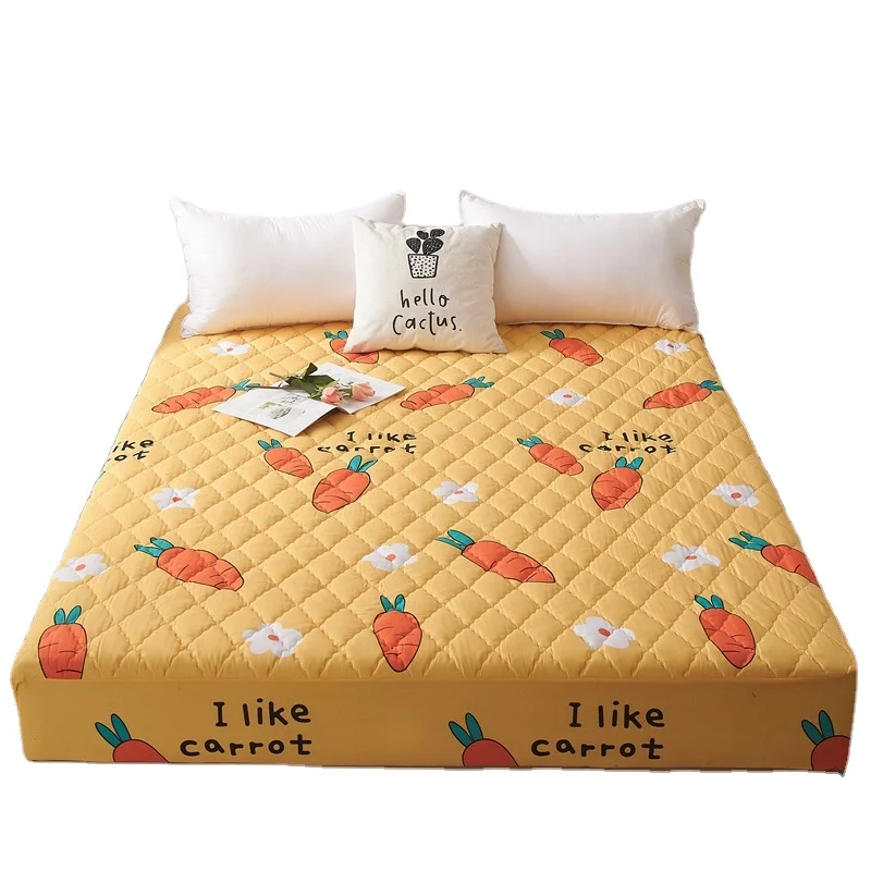 Wholesale Hot sales Waterproof Mattress Protector Cartoon Cotton  wholesale quilted bedspread