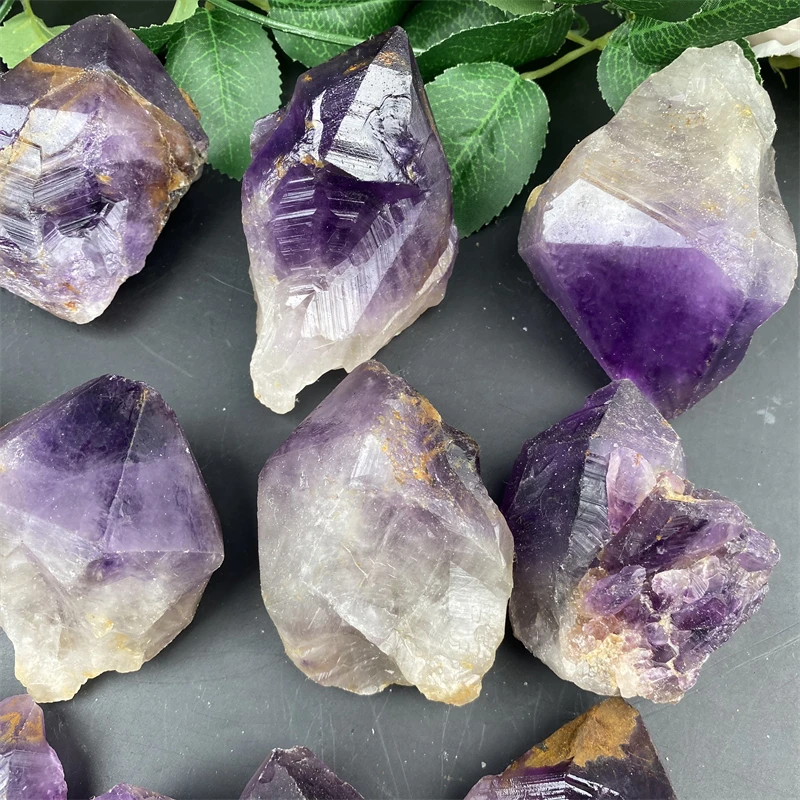 Wholesale Natural Crystal Healing Stone Raw Amethyst Tooth Rough Amethyst Crystal Stone For Meditation