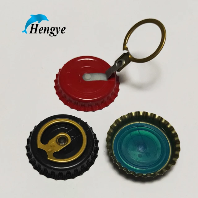easy open end Beer bottle crown caps ring pull caps   bottle cap