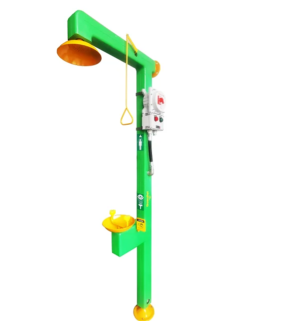 Freeze Protected Electrical Heat Tracing Safety Shower and Eye Wash