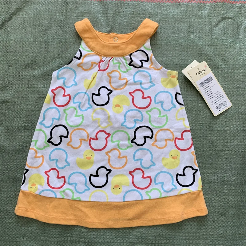 clearance sale cheap dress girls princess skirt cotton baby summer trend baby girl assorted dress overstock