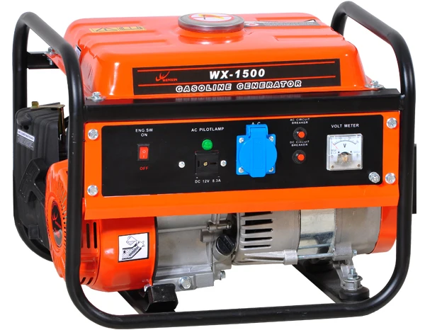 800w 4 stroke 2.4HP Model WX-1500A china mini gasoline engine generator