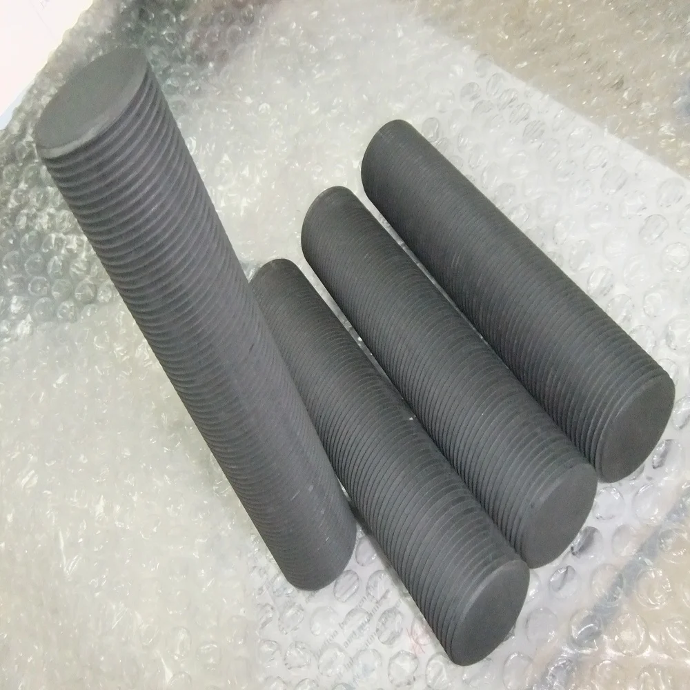high density high temperature resistance graphite bolt and nut for vacuum furnace