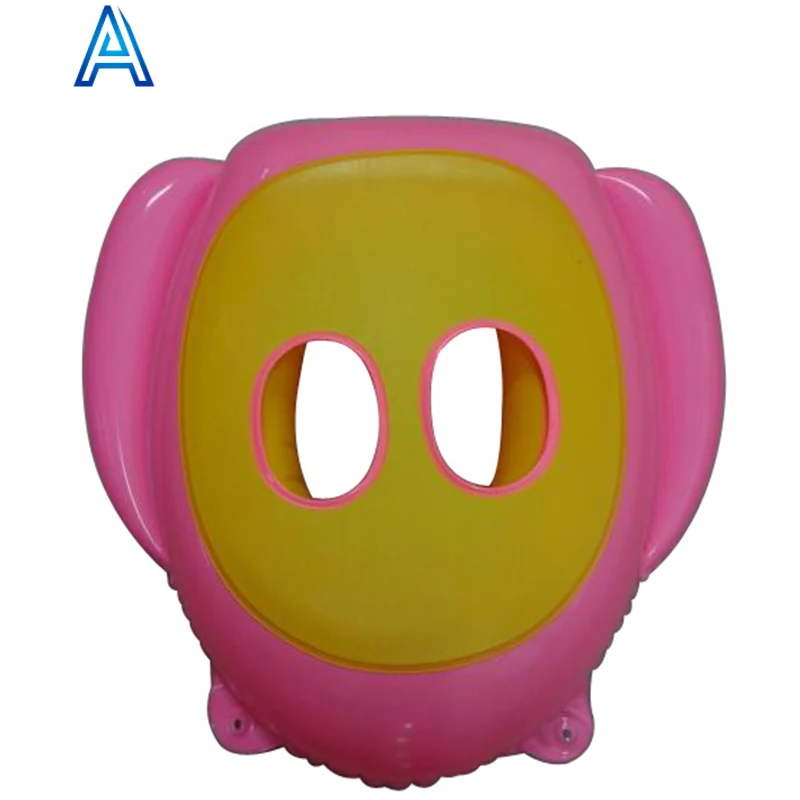 China factory customize size design printing logo PVC inflatable boat water float seat for baby kids cheap