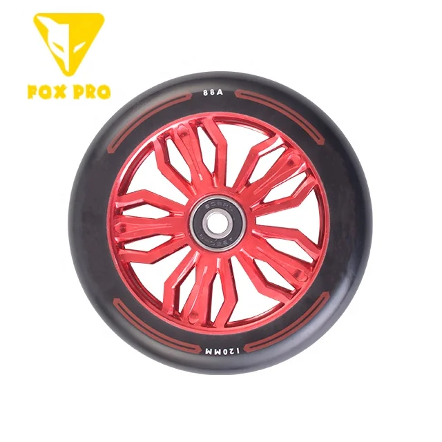 FOX PRO  aluminum stunt scooter wheels size 120x24mm pro scooter wheel