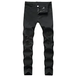 Ripped Skinny Jeans China Factory Custom Wholesale Made High Quality Popular Mens Men Pants