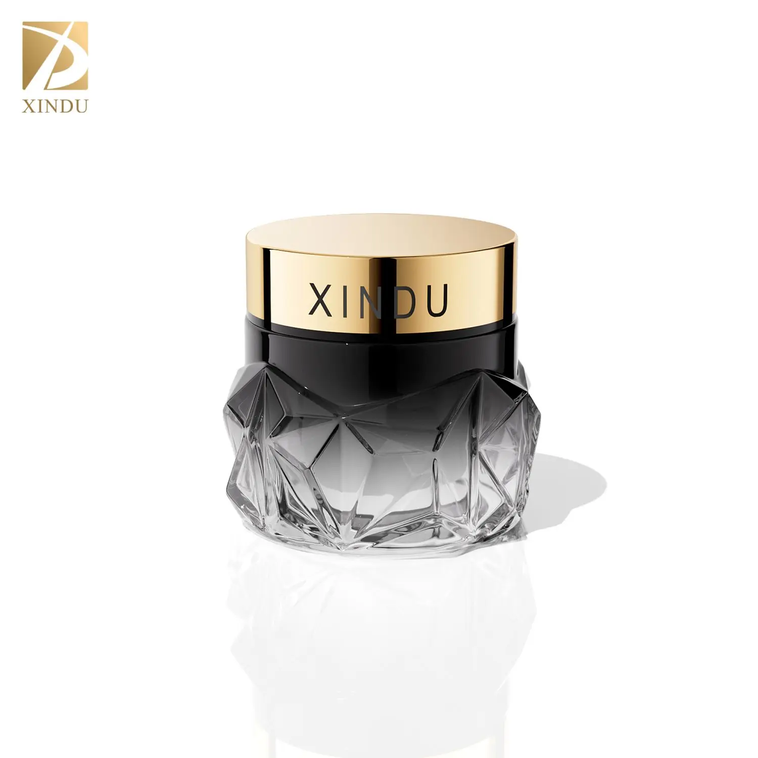 Wholesale Black Clear Empty Face Cosmetic Lotion Cream Luxury Custom Skincare Face Eye Cream Jars Lip Balm Glass Containers