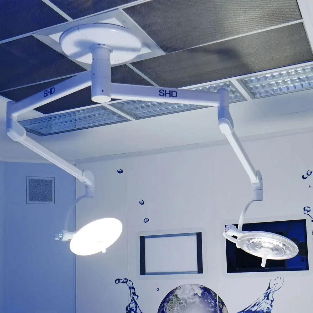 Portable shadowless medical operating room ceiling surgery surgical lamp led wall mounted operation