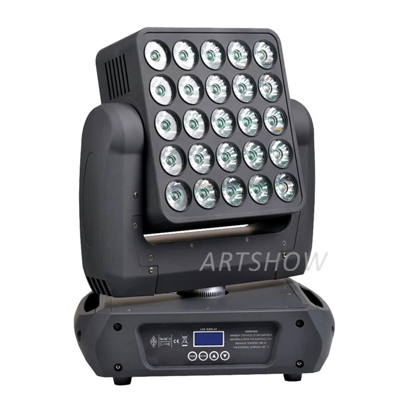 Led Matrix Moving Head Light RGBW 4IN1 Lamp 5x5 25pcs 12W LED dmx512 Control Led Stage Audience Light moving matrix dj club