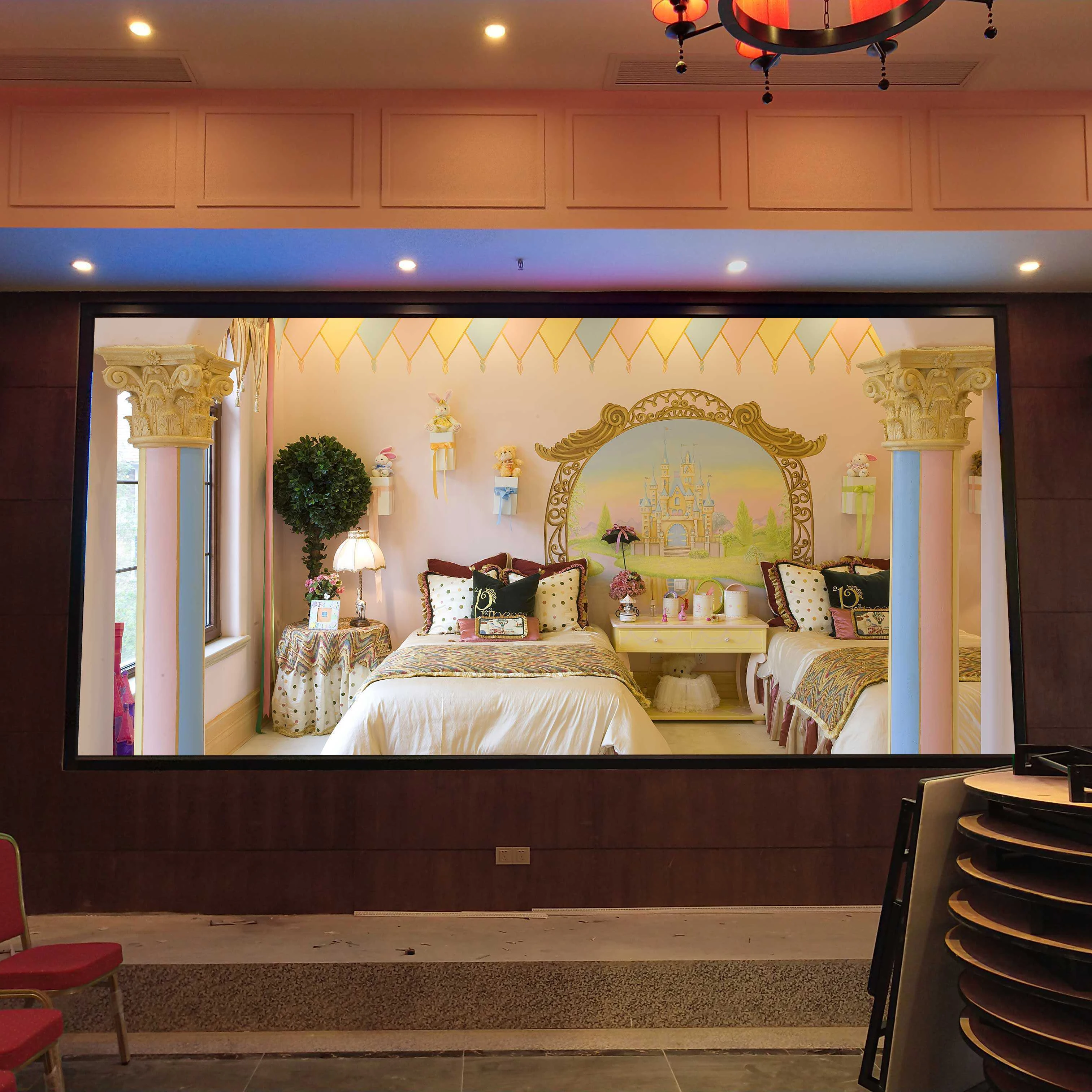 TOPLED dazzling hologram programmable mini free japanese movie large digital counter dj pop up wall screen led text display sign