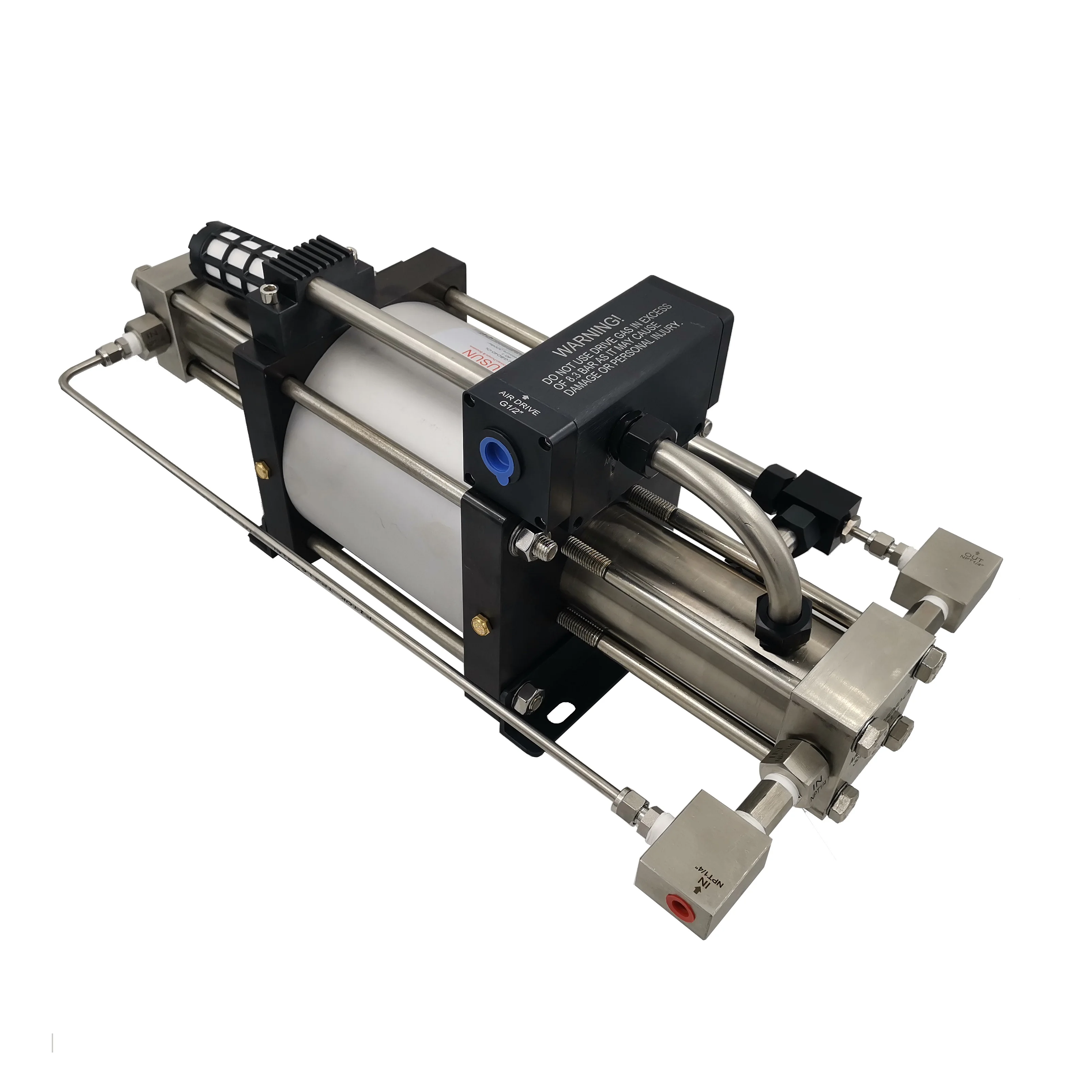 Popular USUN Model:GBD40-OL 200- 300 Bar  double action pneumatic oxygen gas refilling pump for scuba diving club