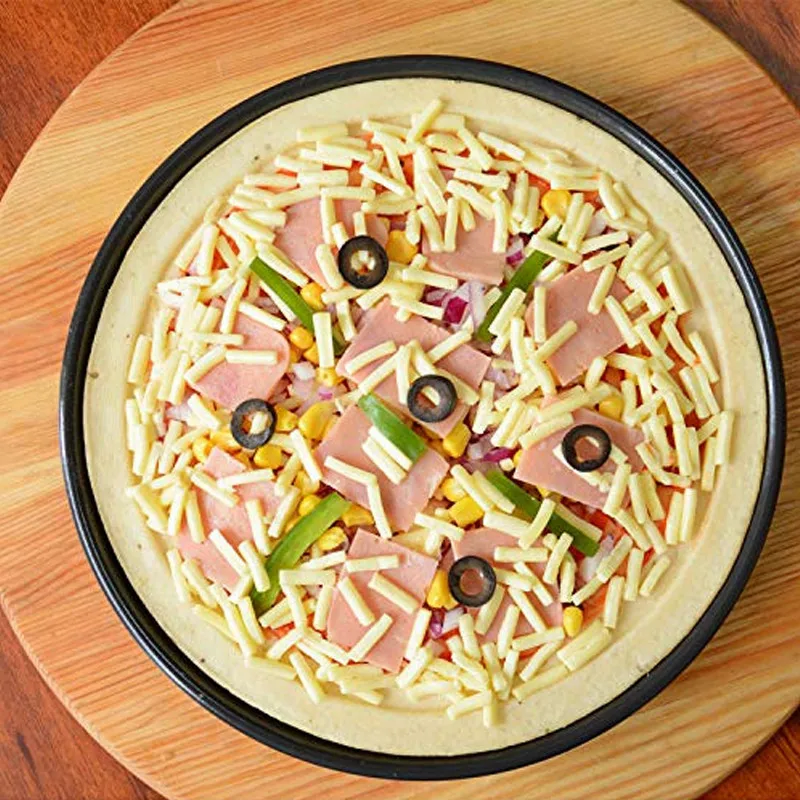 With Non-stick Coating Pizza Pan Pizza Tray K-128 Carbon Steel Cake Pans Baking Dishes & Pans Cookie Sheet Not Support Everyday