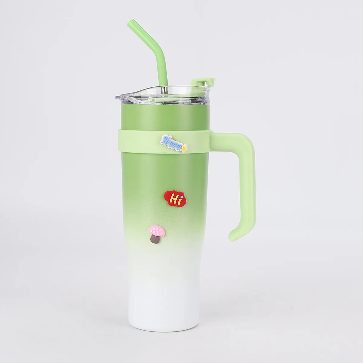 Hot Selling Travel Leak Proof 40oz Stainless Steel Car Cup Customized LOGO Tumbler With Handle And Straw For Camp Car