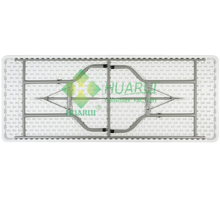 5ft 6ft rectangular catering outdoor coffee plastic picnic table and chair with folding leg